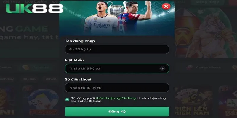 Hướng dẫn tham gia cá cược game bài UK88 