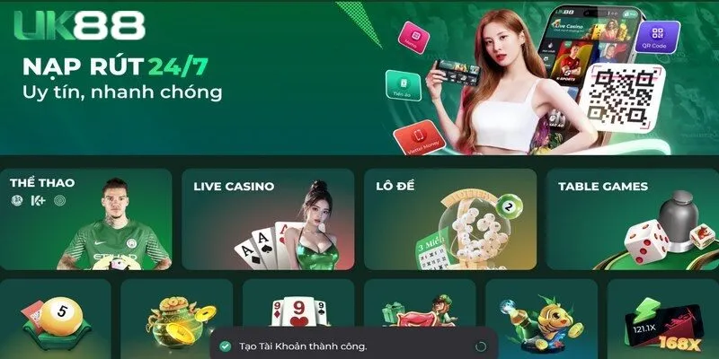 Khi đăng ký UK88 anh em cần phải từ 18 tuổi trở lên